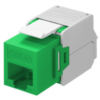 Frutto Keystone RJ45 Cat6A UTP 500MHz Verde