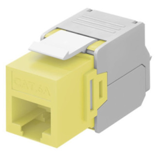 Frutto Keystone RJ45 Cat6A UTP 500MHz Giallo