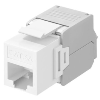 Frutto Keystone RJ45 Cat6A UTP 500MHz Bianco