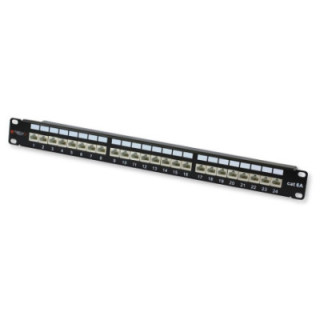 Pannello Patch STP 24 Posti RJ45 cat. 6A Techly