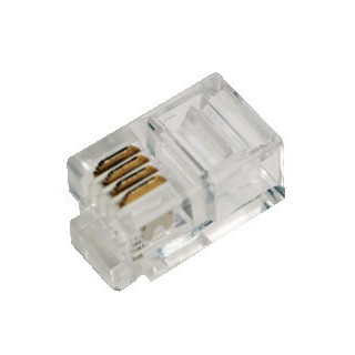 Plug Telefonico Maschio 4 poli 4 contatti