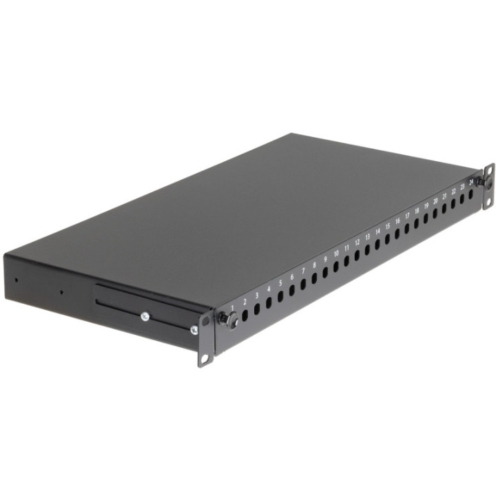 Cassetto Rack 19'' Fibra Ottica 24 Porte ST Simplex