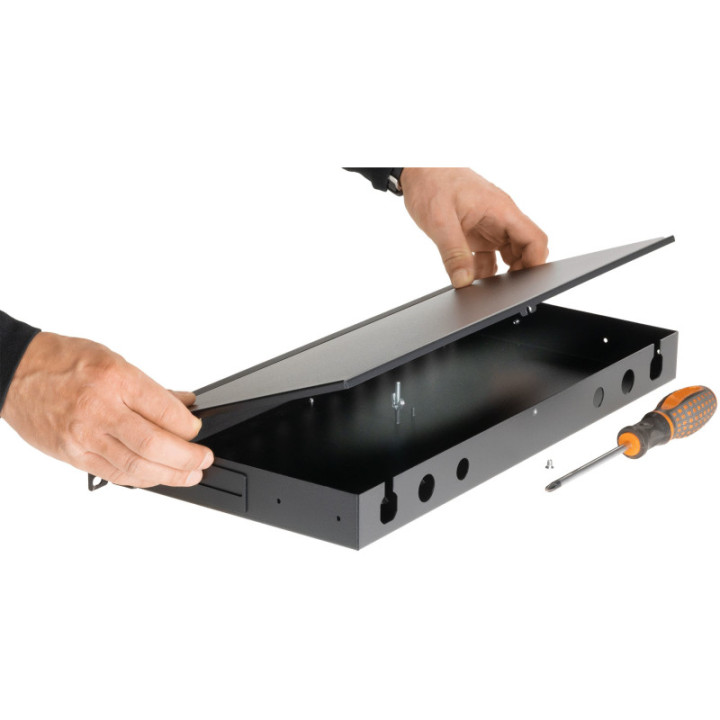 Cassetto Rack 19'' Fibra Ottica 24 Porte ST Simplex