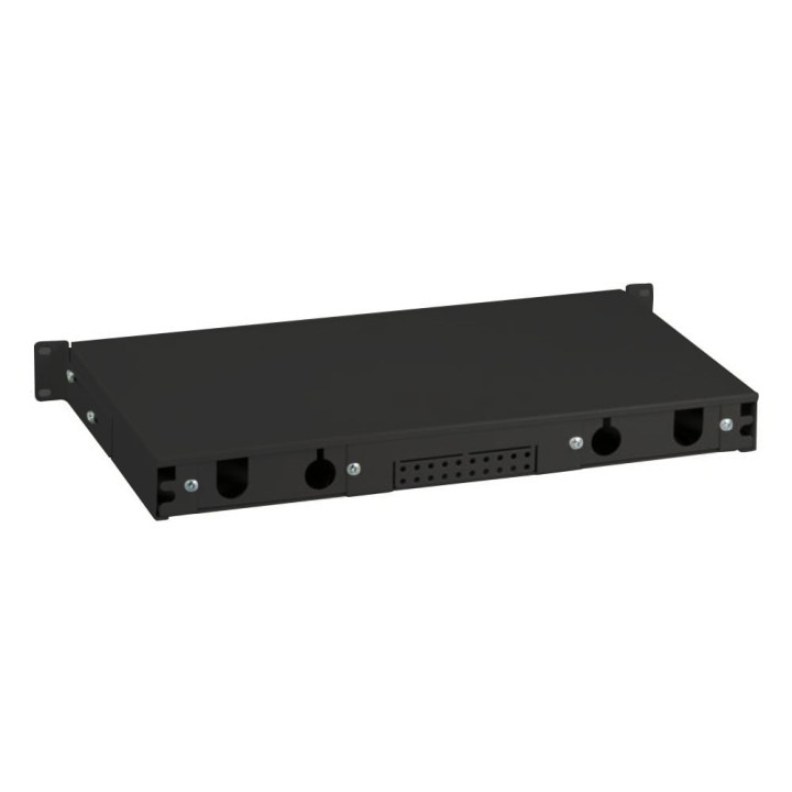 Cassetto Rack 19'' Fibra Ottica 12 porte LC Duplex/SC Simplex Nero