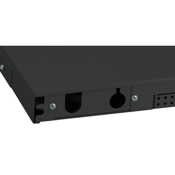 Cassetto Rack 19'' Fibra Ottica 12 porte LC Duplex/SC Simplex Nero
