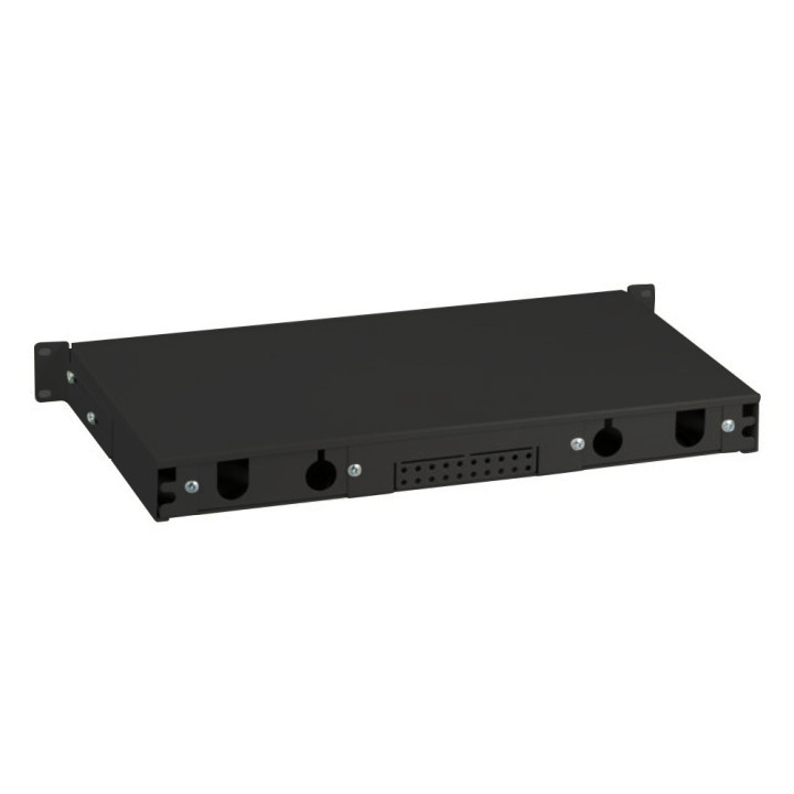 Cassetto Rack 19'' Fibra Ottica 24 porte LC Duplex/SC Simplex Nero