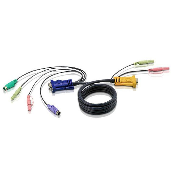 Cavo per KVM HD 15 a PS2 con Audio 3 metri, 2L-5303P