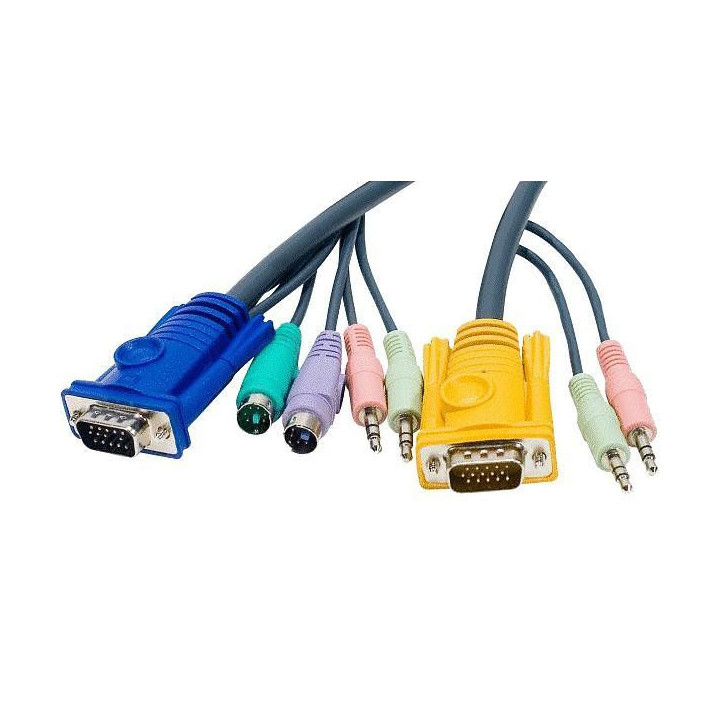 Cavo per KVM HD 15 a PS2 con Audio 3 metri, 2L-5303P