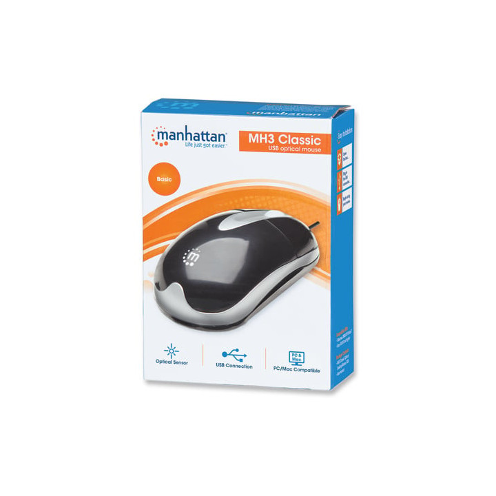 Mouse Ottico USB 1000 Dpi Nero