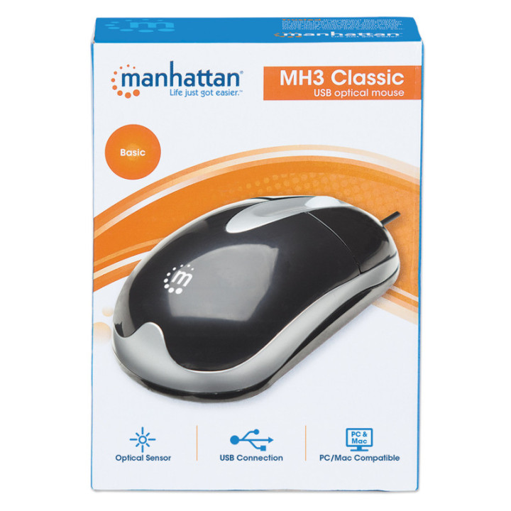 Mouse Ottico USB 1000 Dpi Nero