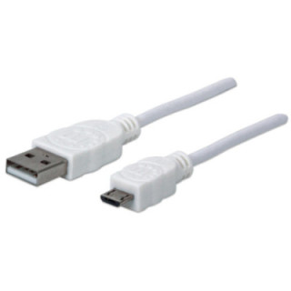 Cavo USB 2.0 A maschio/Micro B maschio 0,3 metri Bianco